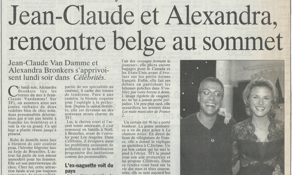 Jean-Claude et Alexandra,  rencontre belge au sommet